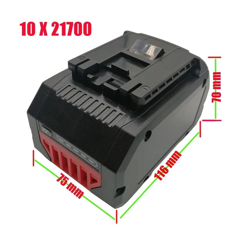 21700 BAT618 obudowa akumulatora litowo-jonowego z tworzywa sztucznego z zabezpieczeniem przed ładowaniem do Bosch 18 V BAT610 BAT609 BAT618G (pudełko)