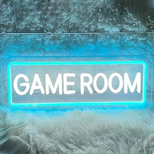 Image of LED Game Sign Game Zone Neon Signs Gaming Room Wall Art Decor Man Cave Lights Signs Gamer Home Bedroom Decoration USB Powered Brightness Adjustable