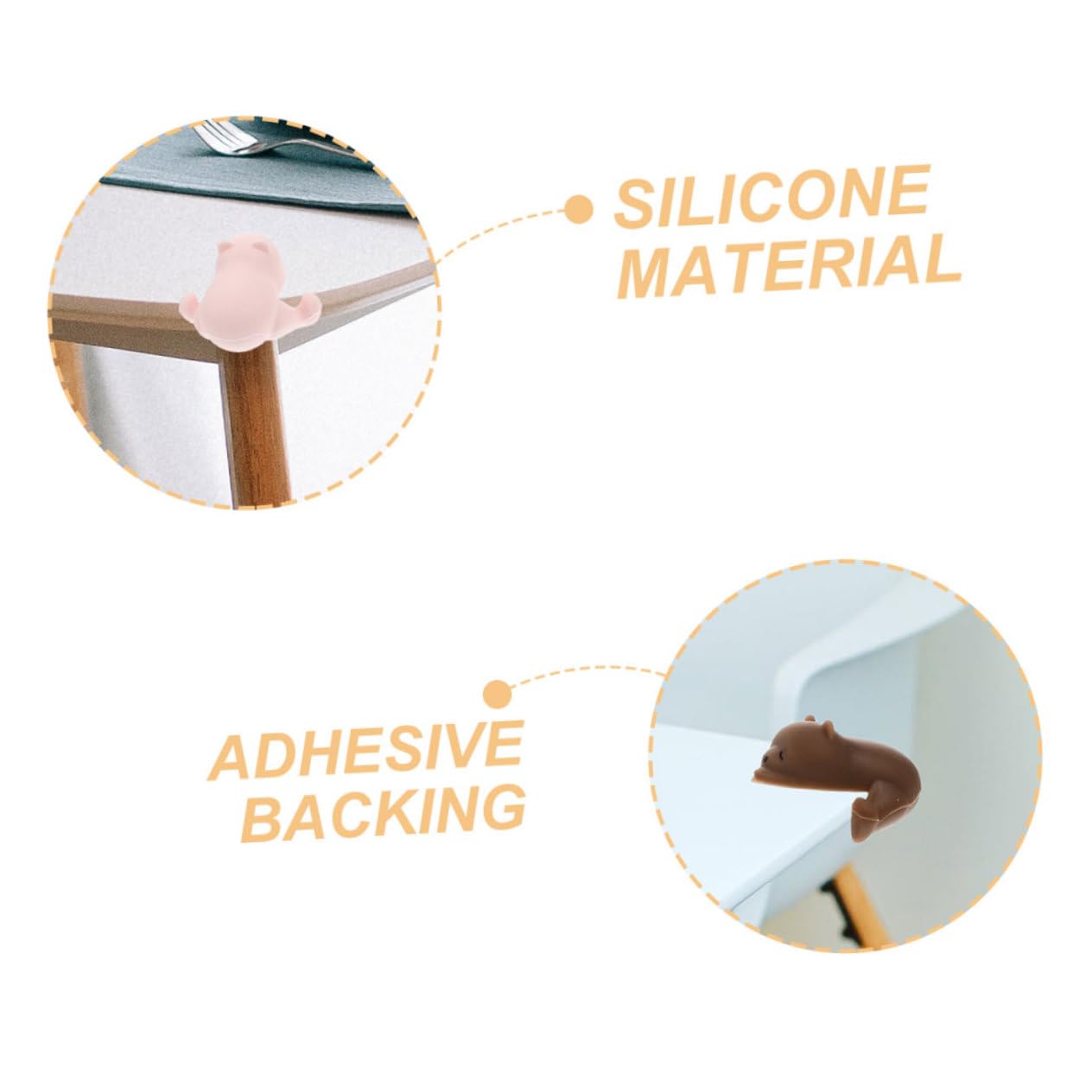 Toddmomy Protector De Esquinas para Bebés A Prueba De De Espuma para Muebles para Bebés Seguridad para Mesas Esquinas Suaves para Bebés 8 Piezas x 4