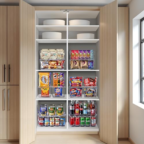 Sorbus Stackable Storage Bins Open Front - Clear Stackable Storage Bins - Pantry Bins for Storage and Organization - Acr - Additional View