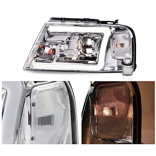 Image of G-PLUS LED DRL Headlights Fit 2004-2008 Ford F150 /2006-2008 Lincoln Mark Lt