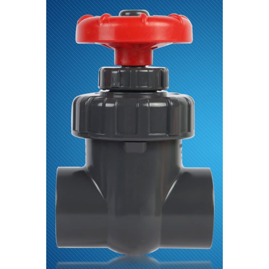 FBANULPEX PVC-Kugelhahn, Wasserrohrventil aus Kunststoff 1pcs Hi-Quality UPVC Gate Valve Precision Flow Control PVC Sluice Valves, for Garden Irrigation Aquarium Ball Valves(Inner Dia 40mm(DN32))