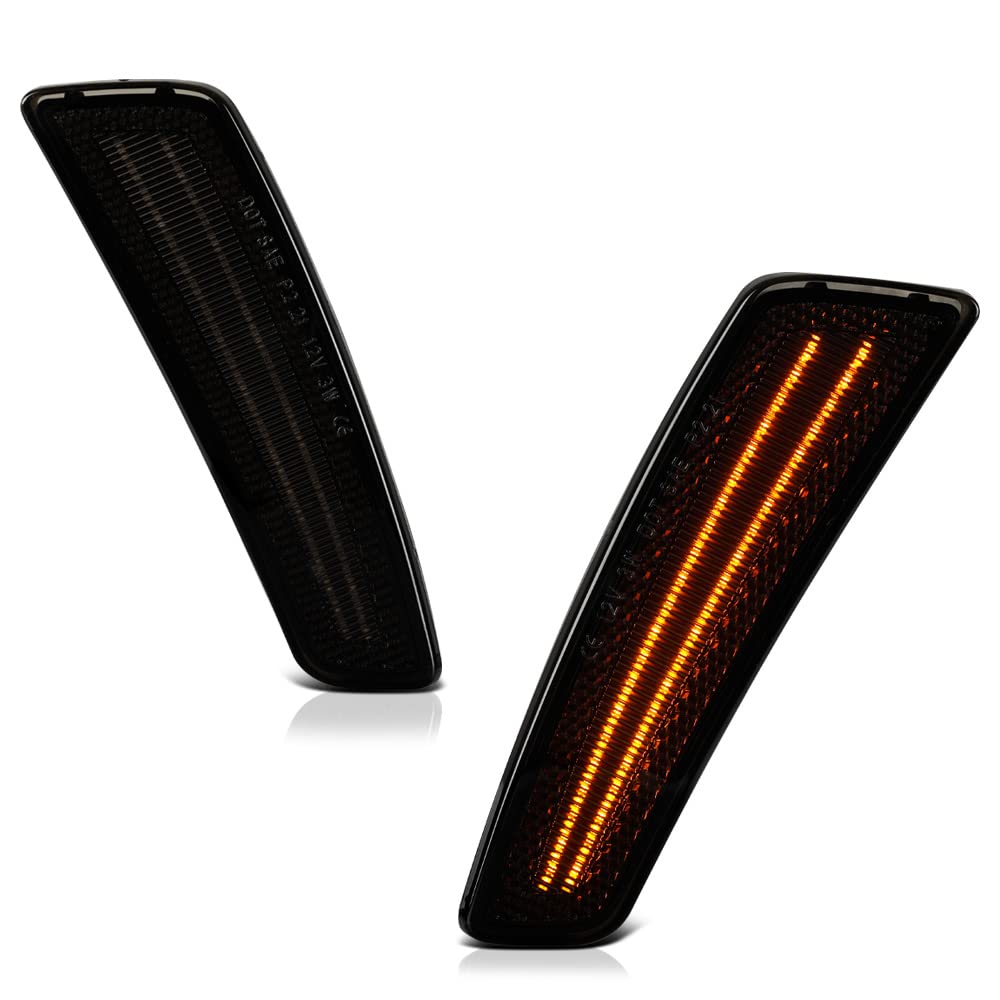 Amazon.com: VIPMOTOZ Full LED Smoke Front Side Marker Lights
