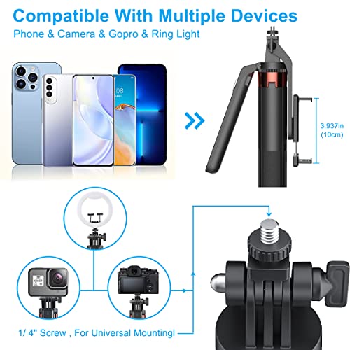 71-inch Selfie Stick Tripod 360 Degree Rotation Rechargeable Remote Quadripod Stand Gimbal Handle for Mobile Phone Camera Gopro 360° Panoramic Shooting Vlogging Live Stream - Image 6