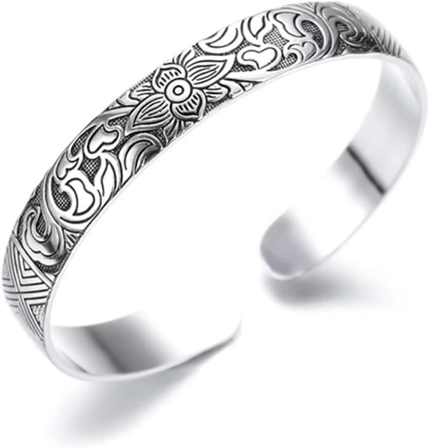 Dixey Luxury Pulseras Manilla Esclava de Plata Esterlina S925 Brazaletes para Mujer Joyeria Fina Estilo Indu Turca