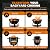 Realcook BBQ Charcoal Smoker Grill: Heavy Duty 17 Inch Vertical