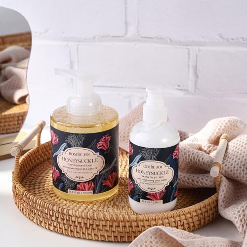 Image of ROMIIE ZOI Foaming Hand Soap, Honeysuckle, 500ml / 16.8fl.oz | With Gift Box, Gentle cleansing, nourishes skin without drying