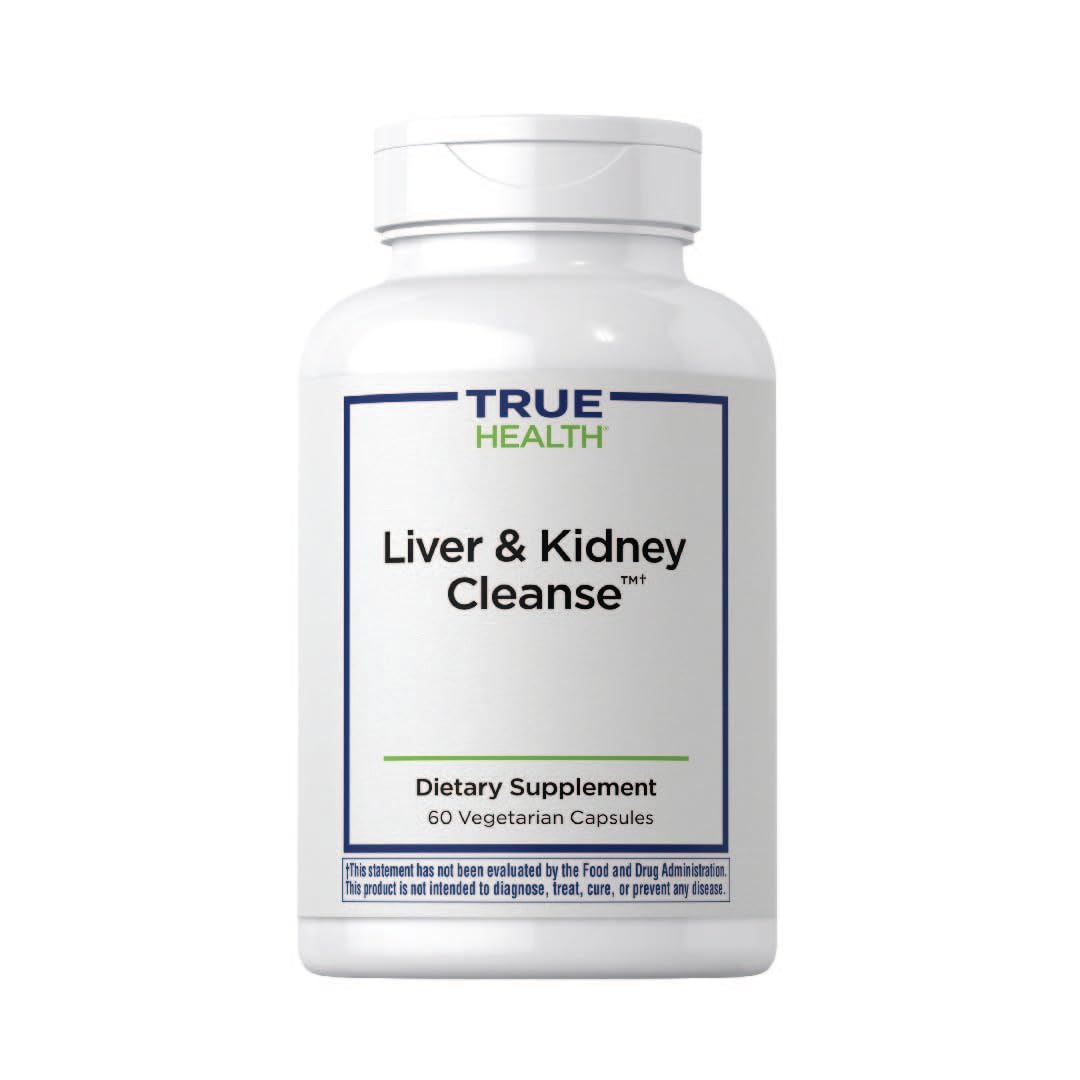 Liver & Kidney Cleanse Support Supplement - with Milk Thistle - 60 Vegetarian Capsules for Men and Women