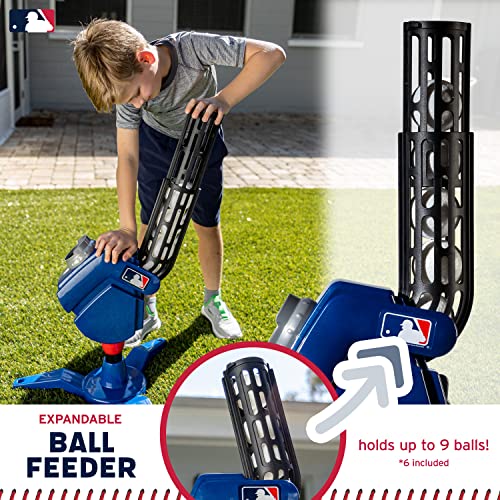 Franklin Sports Baseball Pitching Machine - Adjustable Baseball Hitting & Fielding Practice Machine For Kids - With 6 Baseballs - Great For Practice,Blue #TOP7