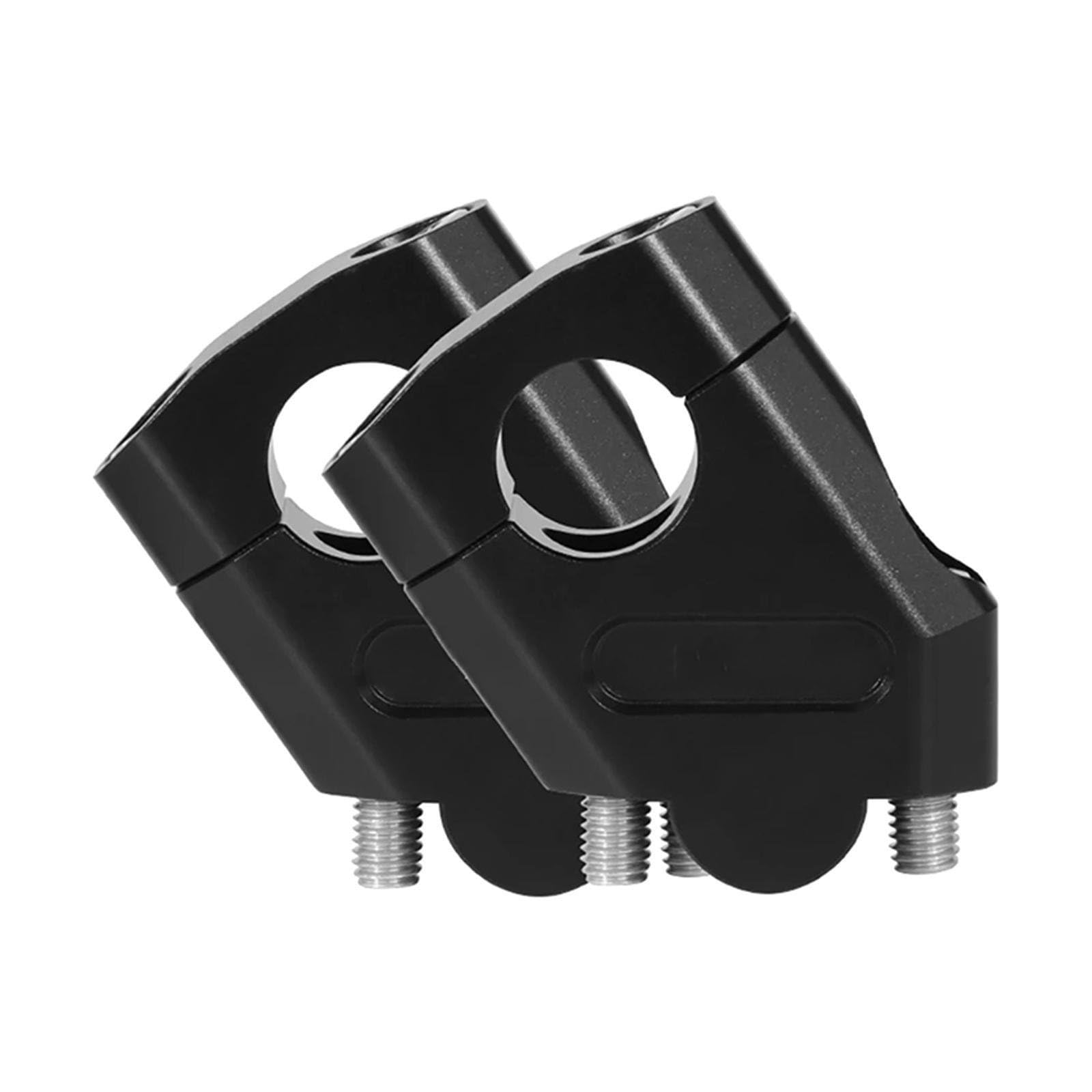 Barra elevadora de Manillar de Aluminio Universal para Motocicleta, 22mm Abrazadera Elevador Manillar Motocicleta (Color : Negro)