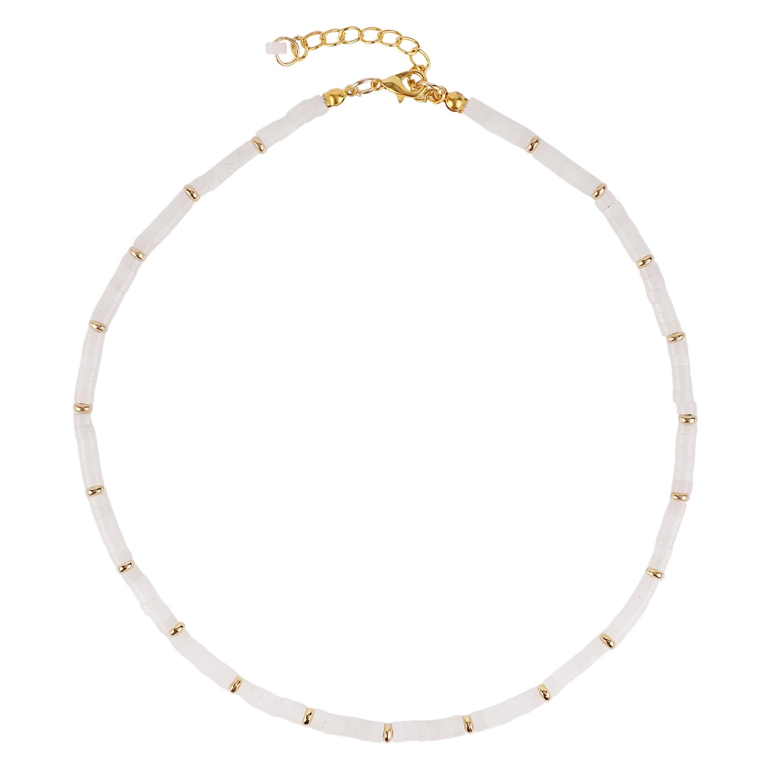 Mikovivi Gargantillas de Conchas, Collar de Gargantilla de Cuentas Collar de Playa de Surfista Collar de Conchas de Playa para Mujer Joyería de Verano