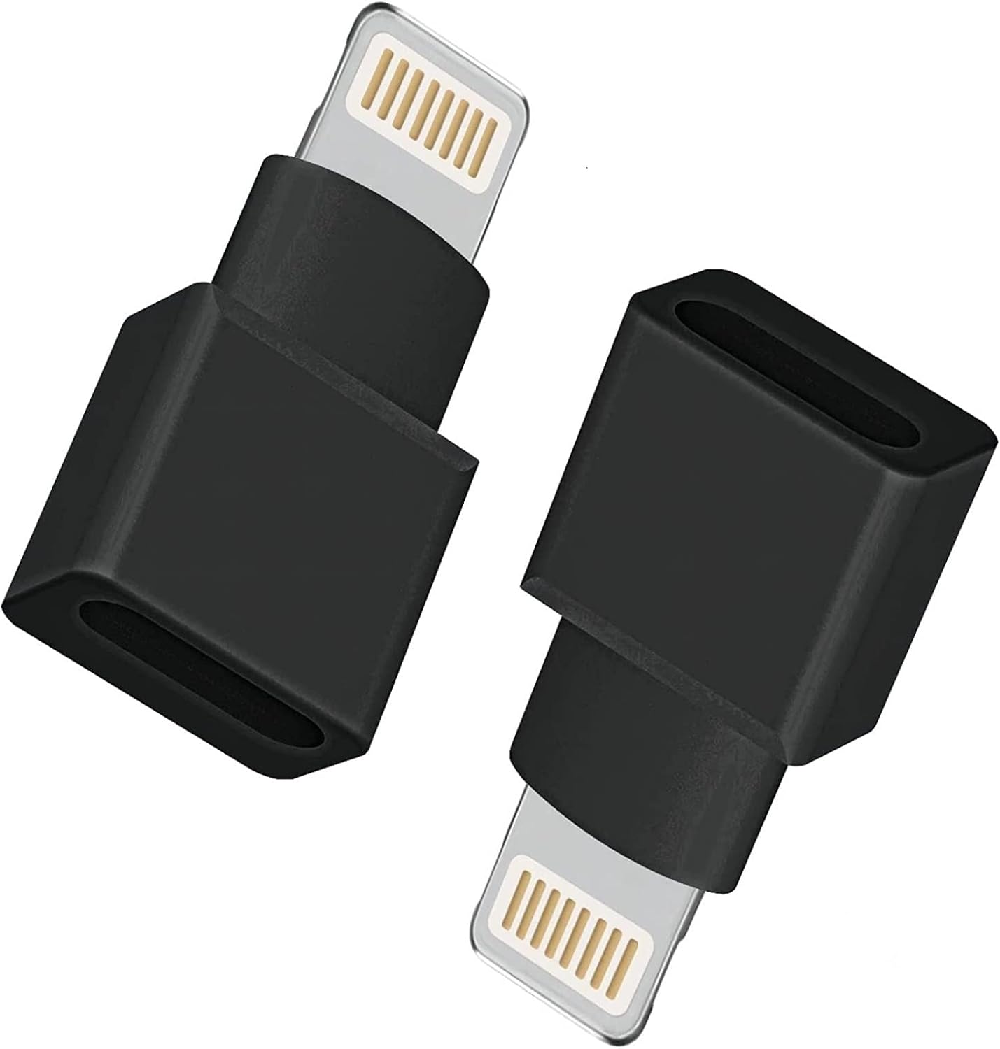 2Pack Apple MFI Certified Lightning Extender Adapter,iPhone Charger Extension Dongle