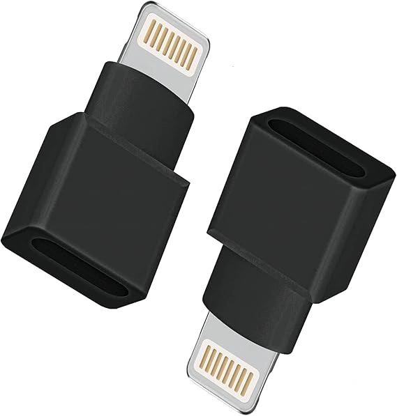 2Pack Apple MFI Certified Lightning Extender Adapter,iPhone