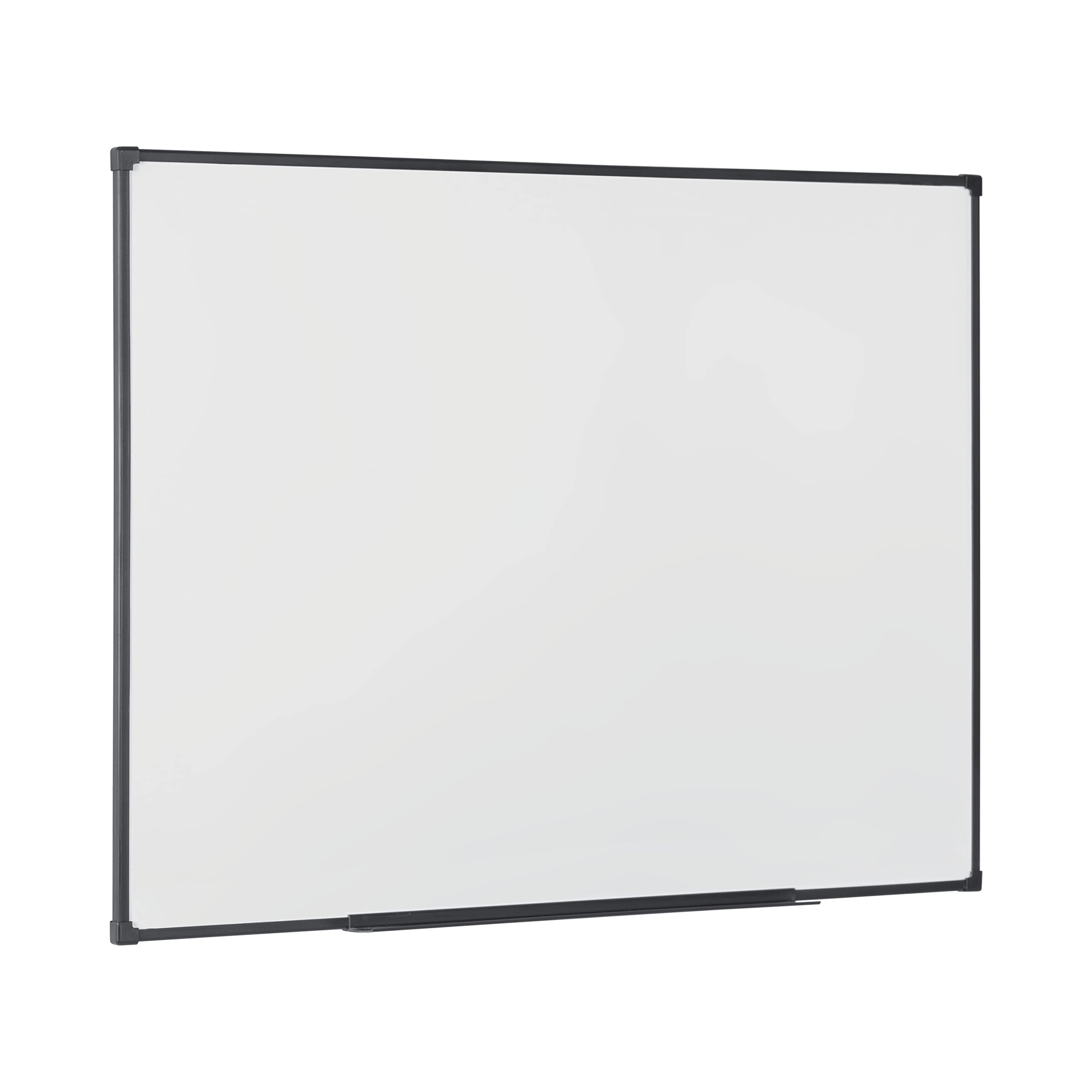 Economy Tableau blanc magnétique, 60 x 45 cm, surface en acier laqué effaçable à sec, cadre en Tech Alloy Noir