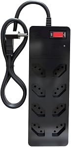 Filtro de Linha iCLAMPER Energia 8 com Proteção contra Surtos Elétricos(DPS) 8 Tomadas, 3 Pinos, 10 Amperes pa