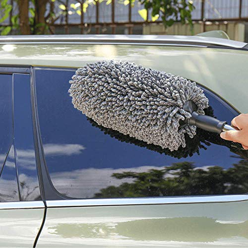 Ipely Super Soft Microfiber Car Duster Exterior With Extendable Handle, Car Brush Duster For Car Cleaning Dusting #TOP4