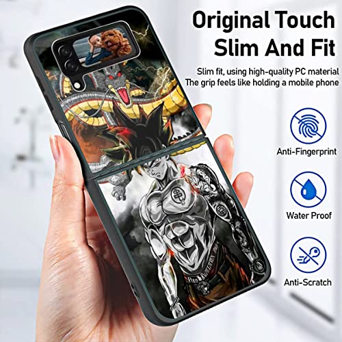 Woshishui Compatible With Samsung Galaxy Z Flip 3 5G Case,Anime Cartoons 05 Pattern For Boy Girls Men，Pc Back+Soft Silicone Tpu Shock Absorption Protective Phone Case For Samsung Galaxy Z Flip 3 #TOP1