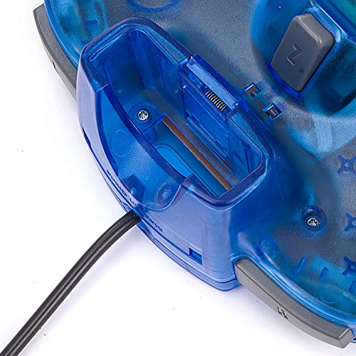 Image of FISUPER 2 Pack USB N64 Controller, Wired Video Game Controller USB Gamepad for Windows PC MAC Raspberry PI Retropie (Clear Blue)