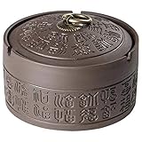 [SENYON] 蓋付き 百福跳刀 モダン 陶器 灰皿 (灰皿百福)