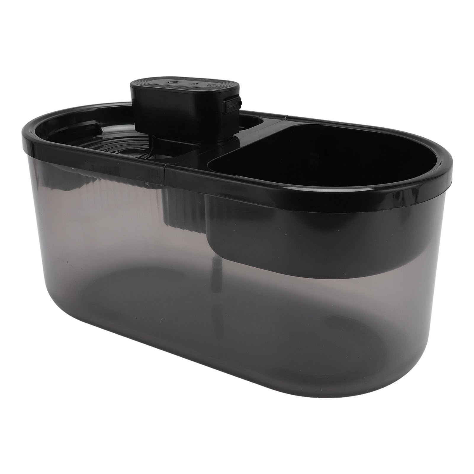 Ejoyous Fuente de Agua para Mascotas, Fuente Automática de Plástico para Gatos de 4,5 L con Dispensador y Filtro Temporizados, Gran Suministro de Agua Interior para Gatos, Perros y Hogares con (BLACK)