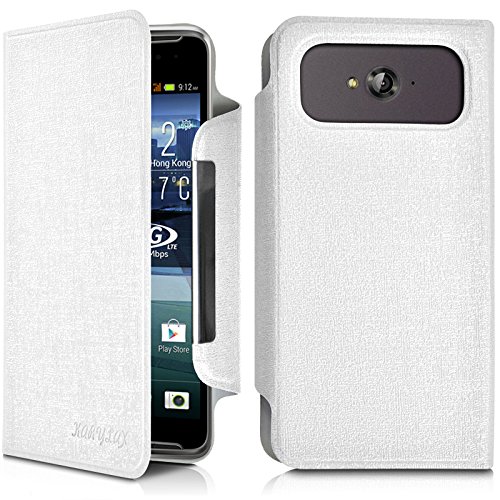 Seluxion - Housse Etui à Rabat Universel L Couleur Blanc pour Acer Liquid E600 4G