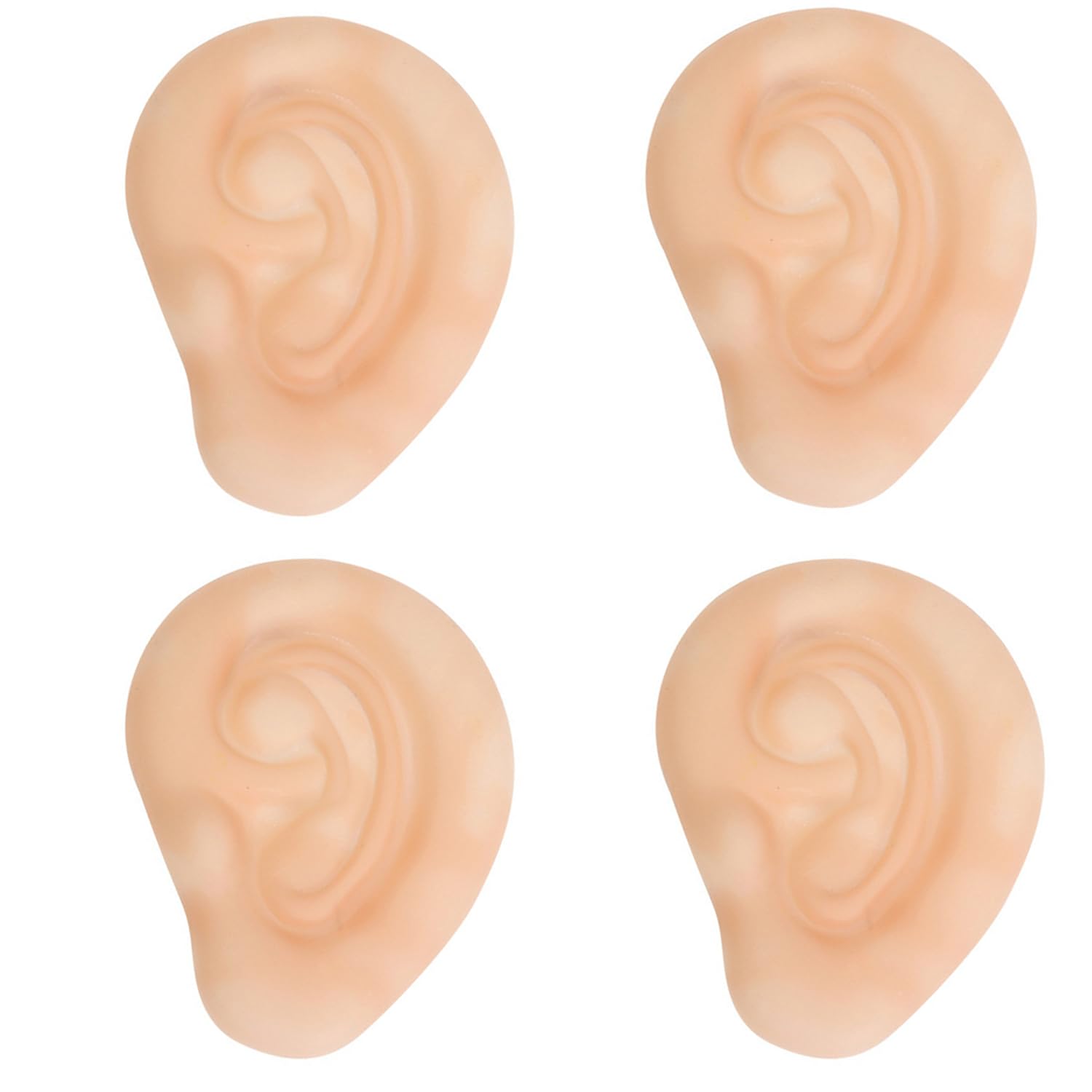 JNAWA 2 Pairs Halloween Fake Giant Big Round Ears Trick Ear Props Simulation Human Organ Simulation Toy Cosplay Clothing Accessories