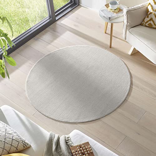 Taracarpet Kurzflor-Teppich Barry Flachgewebe samtweich für Wohnzimmer Schlafzimmer und...