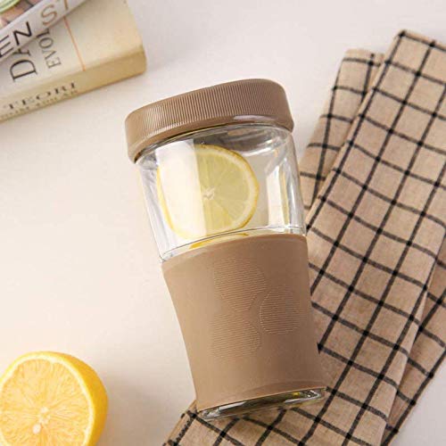 Luminarch Jar to Go - Portable Drinking Glass Bottles, Transportable Direct Drink Jar Bottles, Stylish Mason Jar Bottles, Glass Jars, Leak-Proof - Image 2 thumbnail
