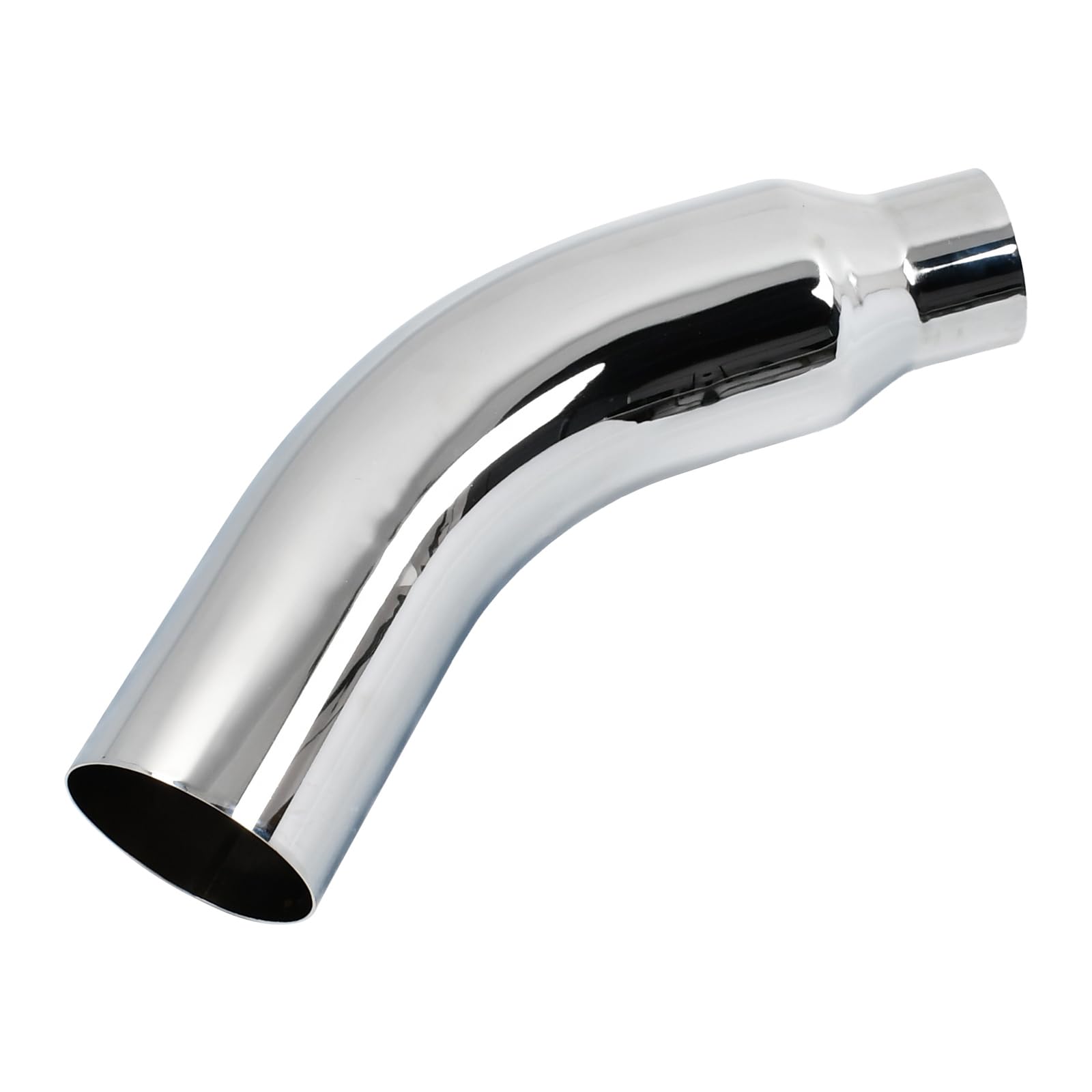 4 inch chrome plated diesel exhaust elbow tip,4'' inlet 6'' outlet side exit exhaust tip, 23'' length turndown exhaust pipe