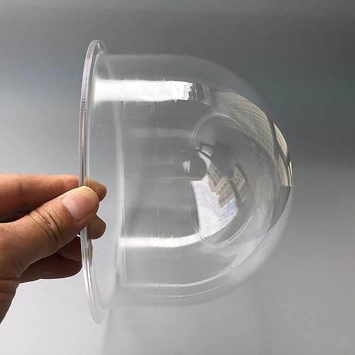 Miniatura 4 de OwlCat 7.67 pulgadas de diámetro 7.677 in de vidrio acrílico transparente cúpula cubierta de seguridad de vigilancia aumentada cámaras CCTV cúpula