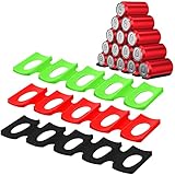 SENLINLIN 3 Stück Flaschenhalter Kühlschrank, Silikon Flaschenregal Kühlschrank Universal Flaschenablage Stapelbar Getränkehalter Flascheneinsatz Stapelhilfe für Flaschen und Dosen hältet 15 Flaschen