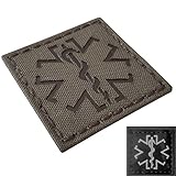 Ranger Green IR Infrared IR Ranger Green EMS Star of Life Medic 2x2 Infrared Laser Cut Tactical Morale Touch Fastener Patch