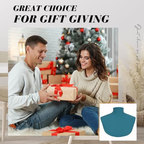 Image of Cutecrop Turtleneck Dickey Extra Large Fake Collar Detachable Dickey Collar Half Mock Turtleneck for Men Women