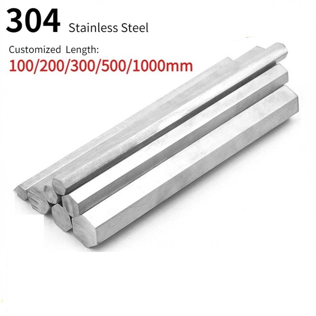 Pręt Sześciokątny Ze Stali Nierdzewnej 304 O Średnicy 4 Mm/5 Mm/6 Mm/8 Mm/10 Mm/12 Mm/15 Mm-26 Mm, Długość 300 Mm, Liniowy Metryczny Wał Sześciokątny, 1 Szt.(15mm)