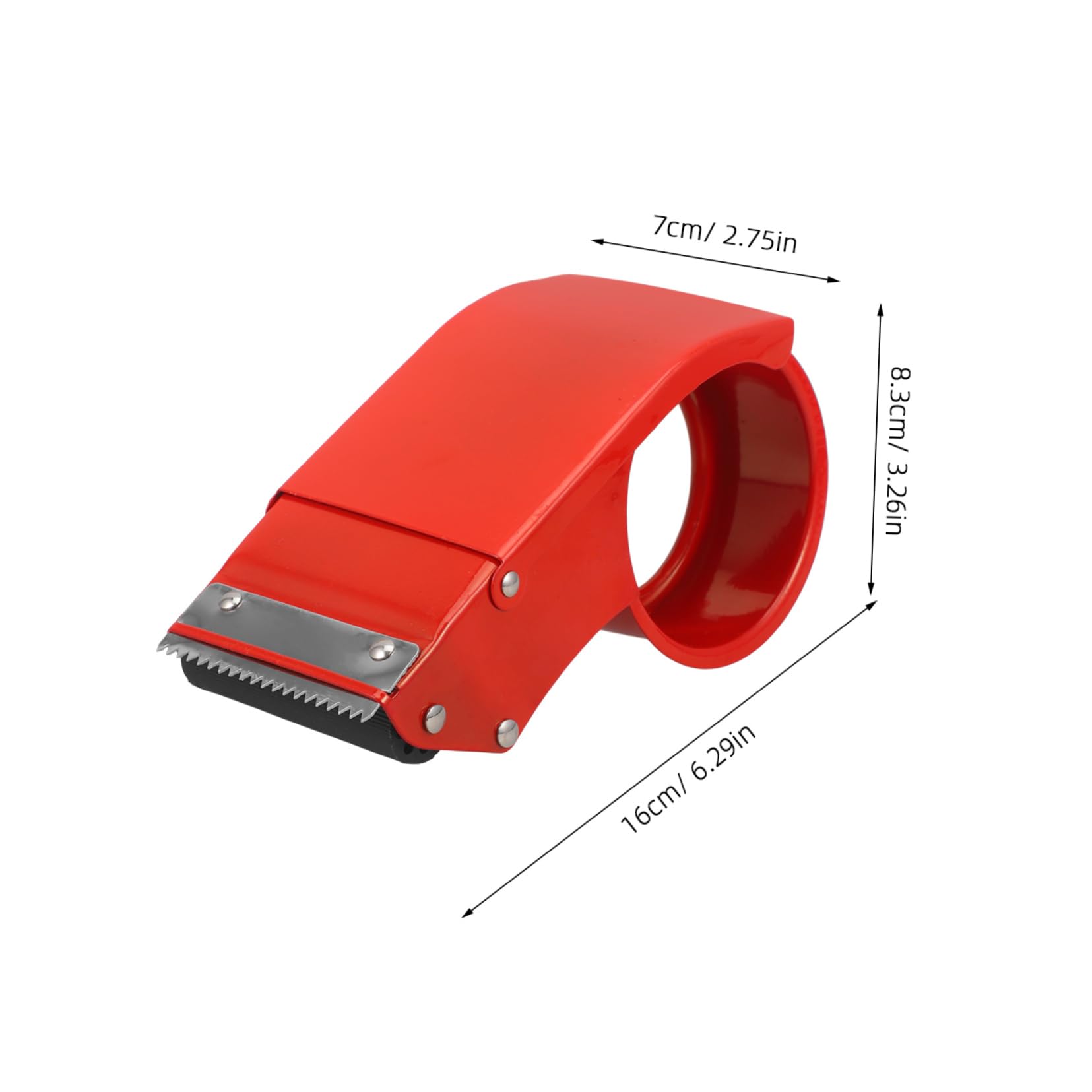 SHINEOFI 4 Stück Klebebandpacker Ziehen Um Dosieren Mini Packbandspender Desktop Für Nachfüllung Klein Dekorativer Klebebandständer Bandspender Aus Metall Bandhalter Eisen Rot