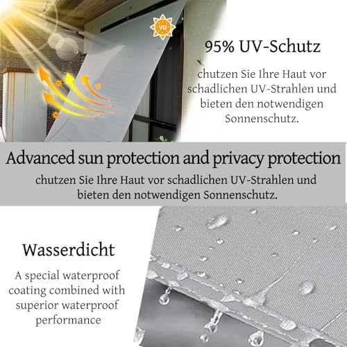 Voile d'ombrage polyester imperméable protection solaire auvent terrasse