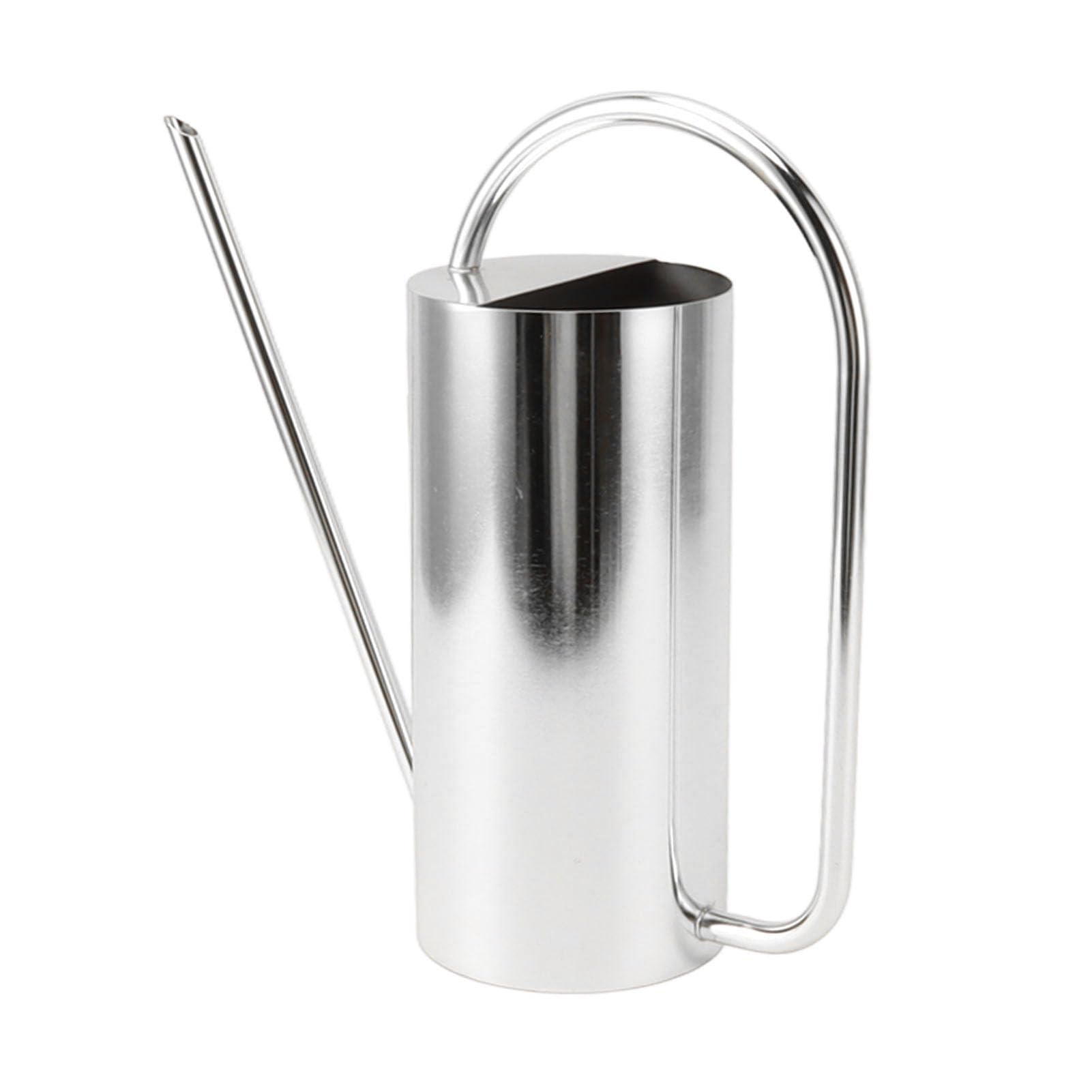 ZJchao Regadera de Acero Inoxidable 1500ml, diseño de Pico Largo | Material resistente, uso interior y exterior, herramienta de jardinería práctica, diseño elegante, fácil control del flujo d