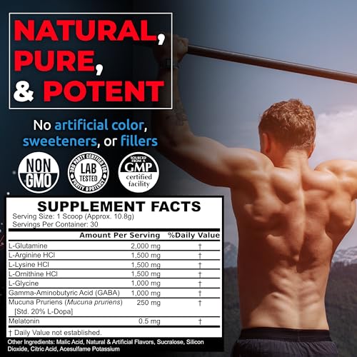 Image of HGH Supplements for Men & Women, REVSCI Regains Max Amino Acids Supplement, Post Workout Recovery Powder, Anabolic Muscle Recovery & Muscle Builder for Men, HGH Human Growth Hormone Booster Supplement