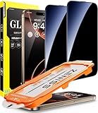Zeniss iPhone 16 Pro ガラスフィルムに適合する 覗き見防止 【米軍規格航空材料&革新的なガイド枠】2枚セット iphone16 Pro保護フィルム 耐衝撃·硬度10H 全面保護 気泡レス 自動吸着 貼りやすい アイフォン16 プロ スマホフィルム 超鮮明な画質 高光沢 ブルーライトカット 目に優しい 覗き見防止フィルム 指紋防止 飛散防止 スクラッチ防止 携帯フィルム 強化ガラス 極細黒縁あり 6.3インチ