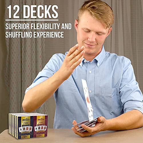 Set de 12 Barajas Premium de Poker Monaco Elite miniatura 5