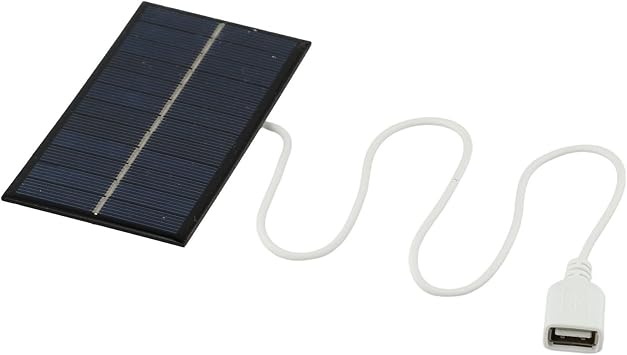 2W 6V Monocrystalline Solar Panel with USB Output, High Efficiency Low-Light Charger for DIY Projects, Garden Lights, Small Fans, Mobile Power Banks and 3.7V Batteries