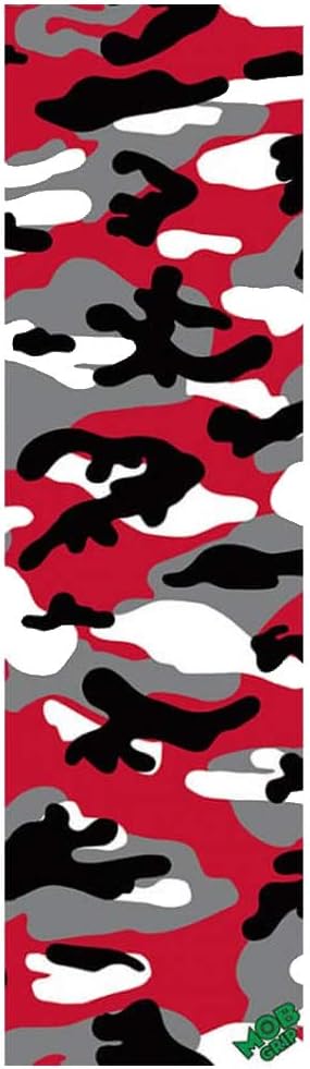 Mob Skateboard Griptape Camo Red Grip Tape Sheet 9 x 33