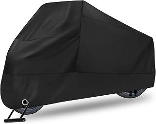 Motorcycle Cover Heavy Duty Waterproof: Durable Waterproof Scooter Cover with Windproof and Security System - Fits up to 96 Inch Large Motorcycle