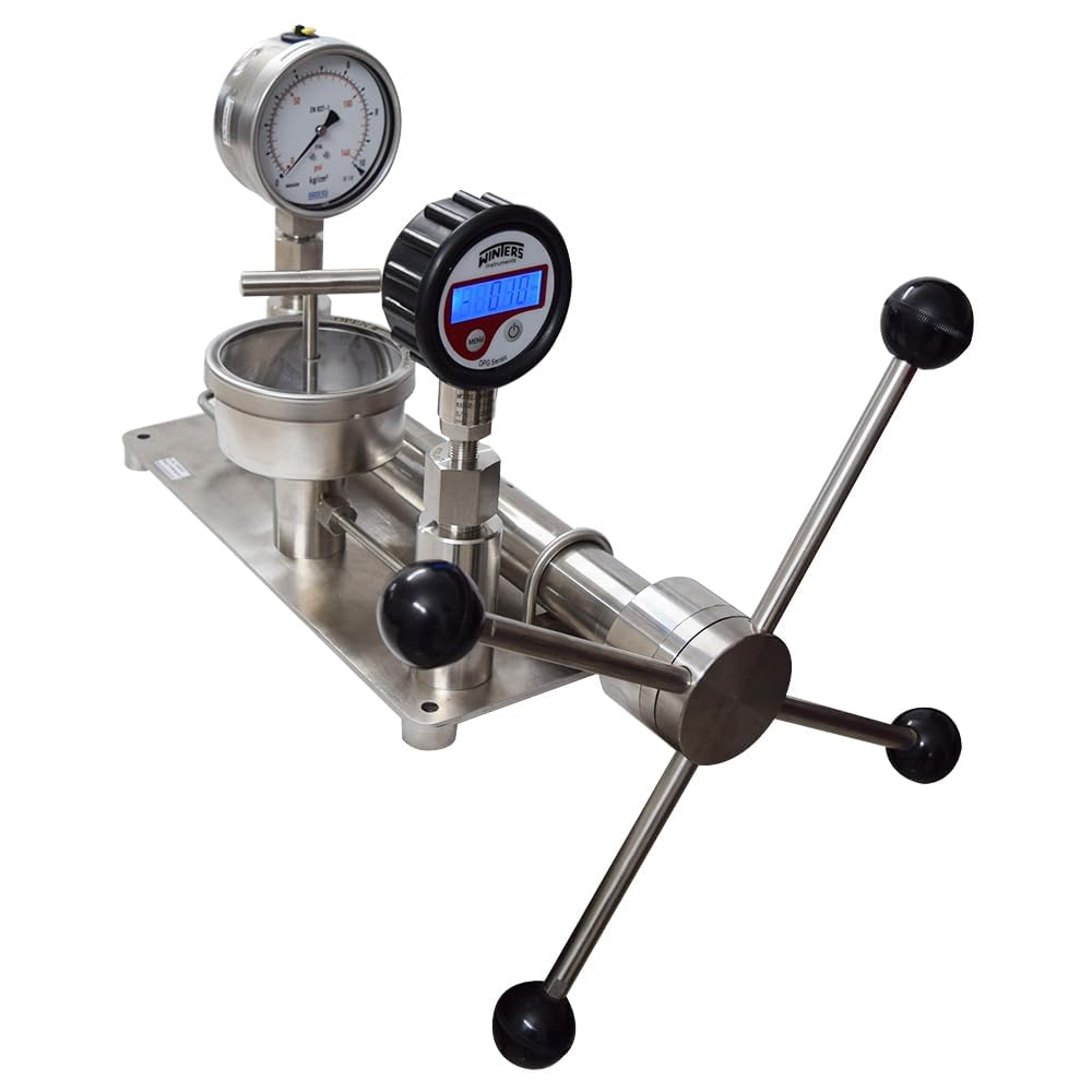 *Spedizione con in 1 giorno* Calibratore di Pressione da Banco, Campo di misura: 0–700 kg/cm² (0–70 MPa), per Laboratori di Calibrazione, Settore Farmaceutico e Petrolchimico, Modello: AI-PCAL1