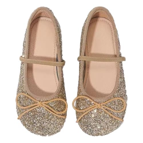 Girls Dress Shoes Glitter Mary Jane Princess Toddler Little/Big Kid Party Flats