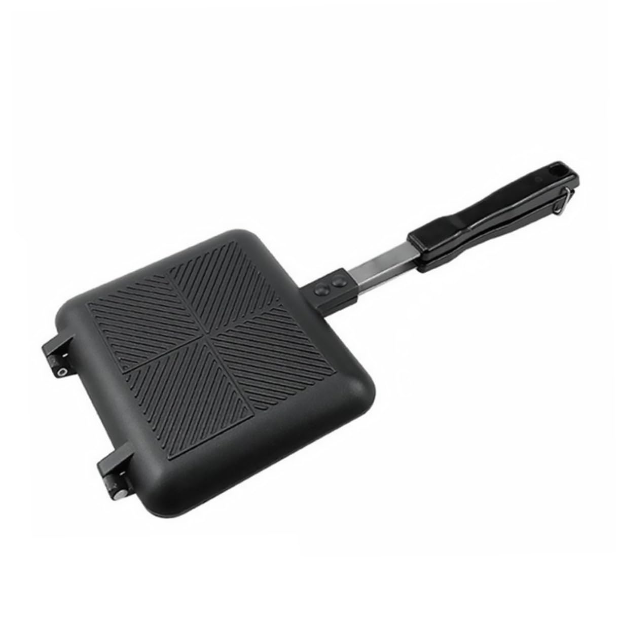 Cabilock Non Stick Toast Maker Griddle Pan for Tortillas Sandwiches and Pancakes Easy Clean Pressure Cooker Design for Nutrient Preservation Black