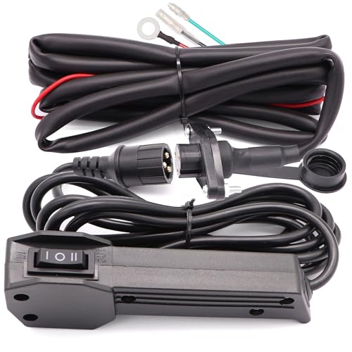 TuoLauthon 12V Winch Corded Manual Hand Remote Control Kits for ATV UTV Winch