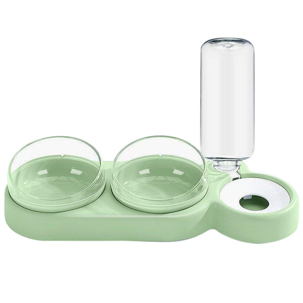 Chhogli Detachable Dog Food and Water Bowl with Non-Slip No Spill Base Cat Food Bowls with Automatic Water Dispenser Bottle Feeder for Cats Puppy Small Dogs (Pack of 1) (Design 1) (B0CR7LHM11) Amazon Price History, Amazon Price Tracker