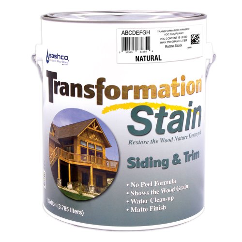 Sashco Transformation Siding and Trim Stain, 1 Gallon Pail, Natural