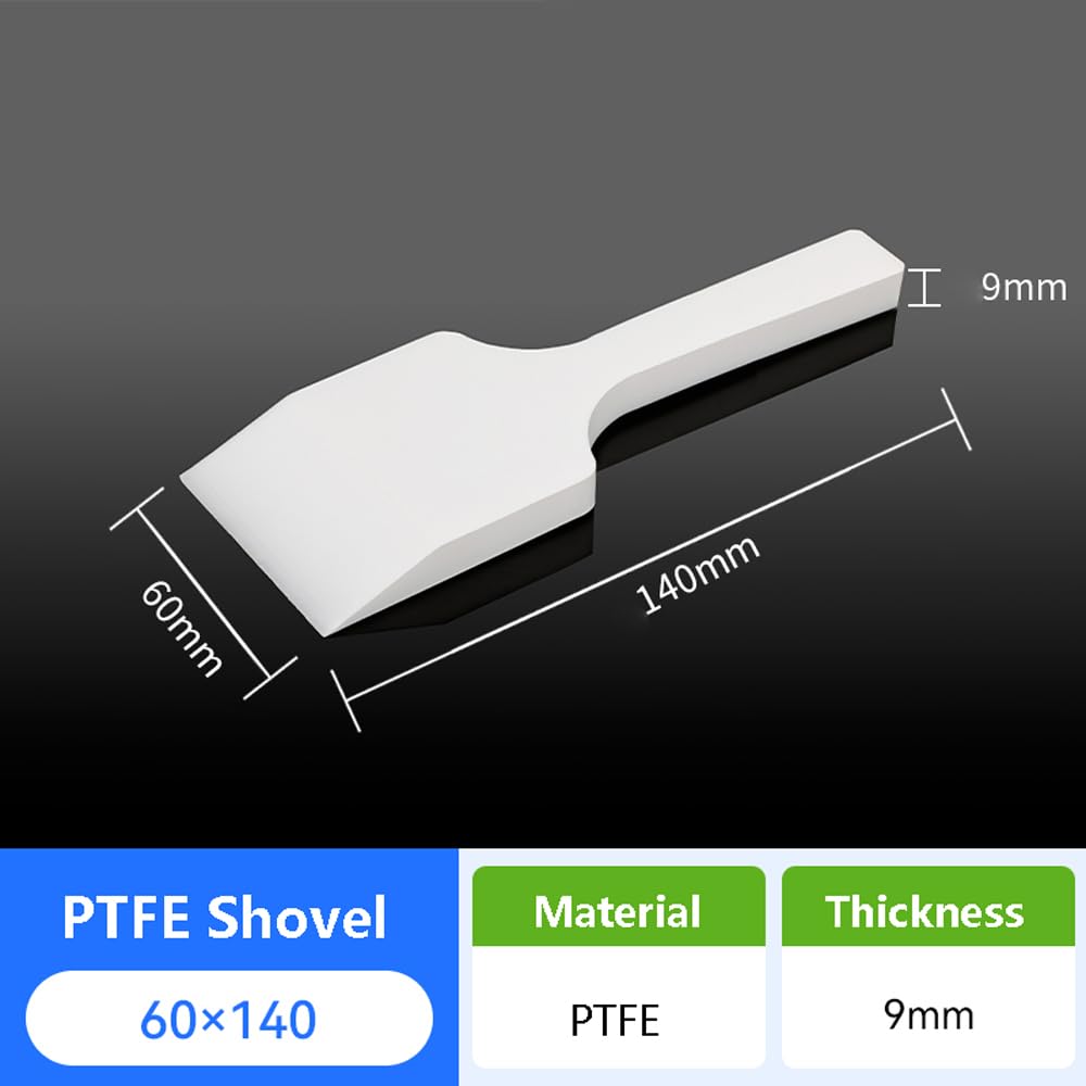 Raspador de PTFE - Pala resistente al ácido y for investigación de laboratorio, 1 pieza(60x140mm)